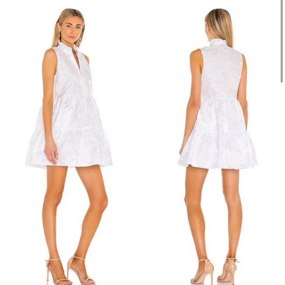 Amanda Uprichard Sleeveless Saffron Dress White - Picture 3 of 6